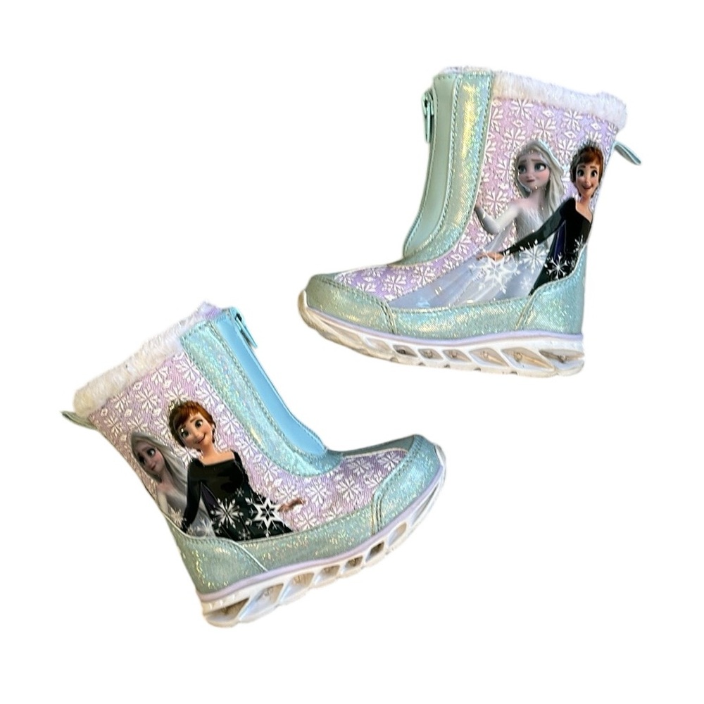 Frozen snow boots